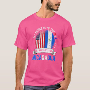 Nicaragua American Patriot Heart ist aus Nicaragu T-Shirt