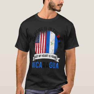 Nicaragua amerikanisches Patriot Herz ist aus Nica T-Shirt