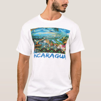 Nicaragua Artesania Flag Zentralamerika T-Shirt