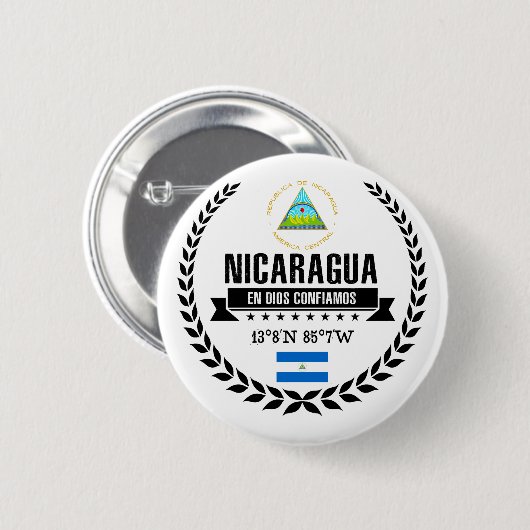Nicaragua Button (Vorne & Hinten)