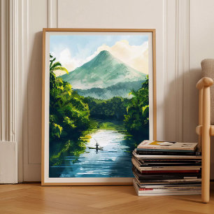 Nicaragua Druck Nicaragua Illustration Nicaragua Poster