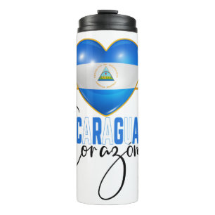 Nicaragua En mi Corazon Nicaraguan Pride Thermosbecher