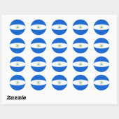 Nicaragua Fisheye Flag Sticker (Blatt)