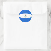 Nicaragua Fisheye Flag Sticker (Tasche)