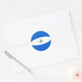 Nicaragua Fisheye Flag Sticker (Umschlag)