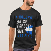 Nicaragua Flag Camiseta Nicaraguan Mujer Pinolera
