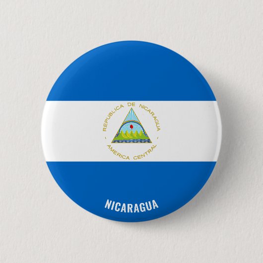 Nicaragua Flag Charming Patriotic Button (Vorderseite)