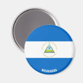 Nicaragua Flag Charming Patriotic Magnet (Vorderseite/Rückseite)