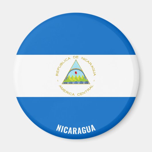 Nicaragua Flag Charming Patriotic Magnet (Vorne)