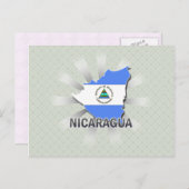 Nicaragua Flag Karte 2.0 (Vorne/Hinten)