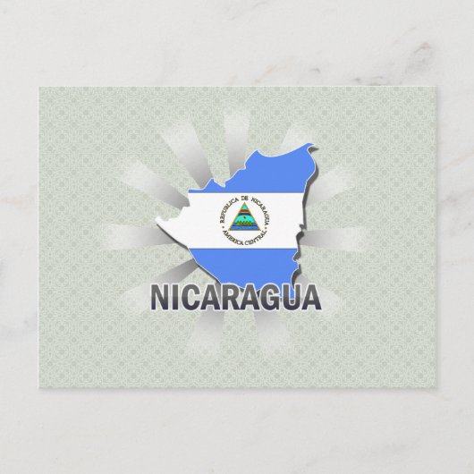 Nicaragua Flag Karte 2.0 (Vorderseite)