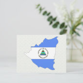 Nicaragua Flag Karte in voller Größe (Stehend Vorderseite)