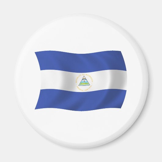 Nicaragua Flag Magnet (Vorne)