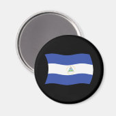 Nicaragua Flag Magnet (Vorderseite/Rückseite)