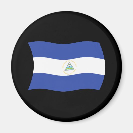 Nicaragua Flag Magnet (Vorne)