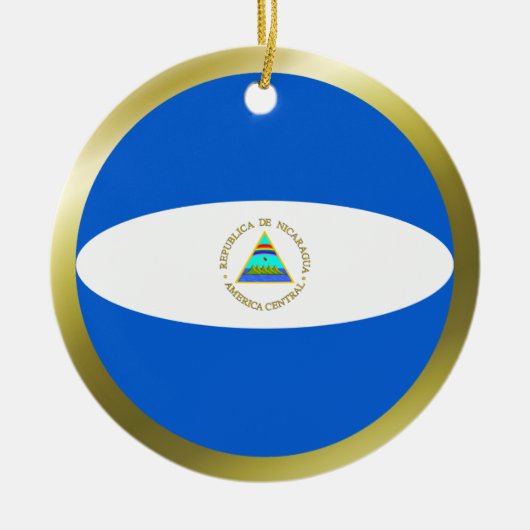 Nicaragua Flag Ornament (Vorne)