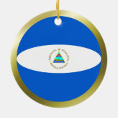 Nicaragua Flag Ornament (Hinten)