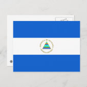 Nicaragua Flag Postcard Postkarte (Vorne/Hinten)