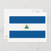 Nicaragua Flag Postcard Postkarte (Vorne/Hinten)