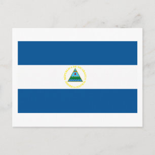 Nicaragua Flag Postcard Postkarte