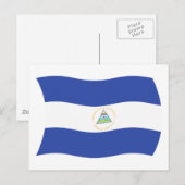 Nicaragua Flag Postcard Postkarte (Vorne/Hinten)