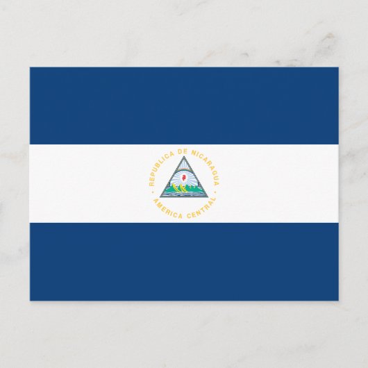 Nicaragua Flag Postcard Postkarte (Vorderseite)