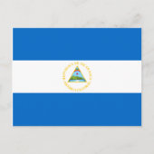 Nicaragua Flag Postcard Postkarte (Vorderseite)
