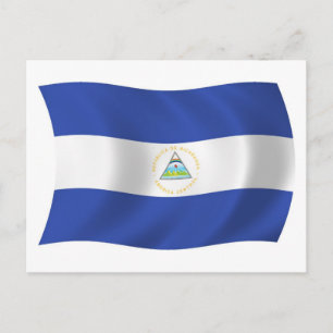 Nicaragua Flag Postcard Postkarte