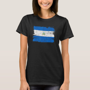 Nicaragua Flag Pride Freundschaft Proud Peace Vint T-Shirt