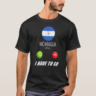 Nicaragua Flag Souvenir Nicaragua ruft ist Ca T-Shirt