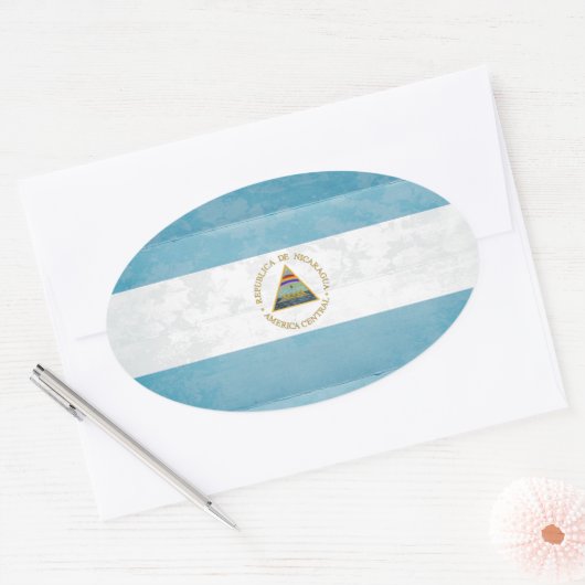 Nicaragua Flag Stickers (Umschlag)