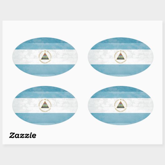 Nicaragua Flag Stickers (Blatt)