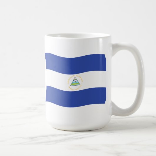 Nicaragua Flag-Tasse Kaffeetasse (Rechts)