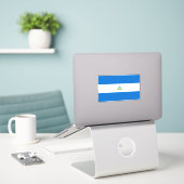 Nicaragua-Flagge Aufkleber (Laptop auf Schreibtisch)