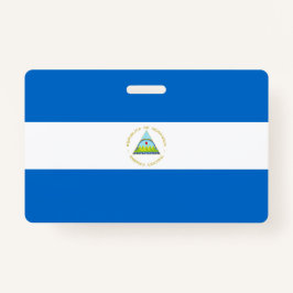 Nicaragua-Flagge Ausweis