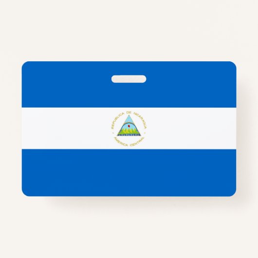 Nicaragua-Flagge Ausweis (Vorderseite)