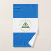Nicaragua-Flagge Badhandtuch Set (Handtuch)