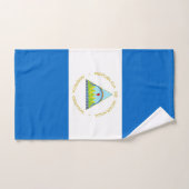 Nicaragua-Flagge Badhandtuch Set (Handtuch)