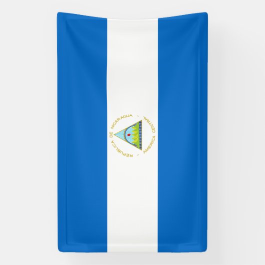 Nicaragua-Flagge Banner (Vertikal)