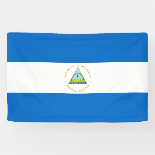 Nicaragua-Flagge Banner (Horizontal)