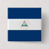 Nicaragua-Flagge Button (Vorderseite)