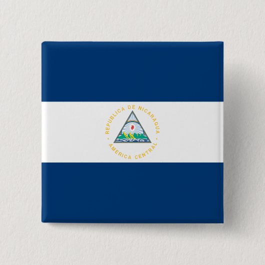 Nicaragua-Flagge Button (Vorderseite)