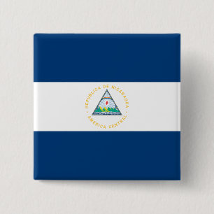Nicaragua-Flagge Button