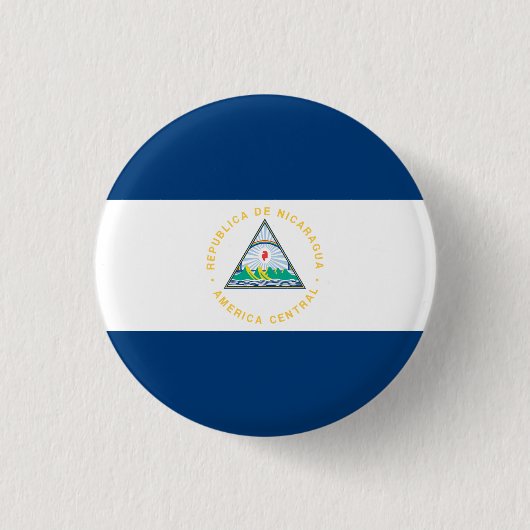 Nicaragua-Flagge Button (Vorderseite)