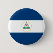 Nicaragua-Flagge Button (Vorderseite)