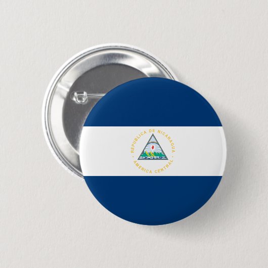 Nicaragua-Flagge Button (Vorne & Hinten)