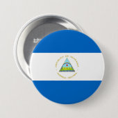Nicaragua-Flagge Button (Vorne & Hinten)
