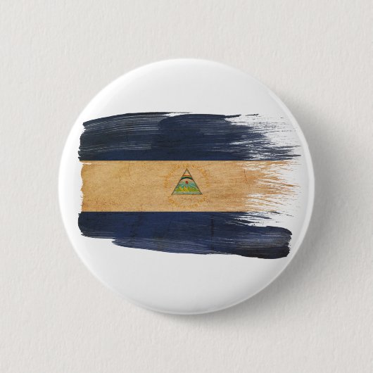 Nicaragua-Flagge Button (Vorderseite)