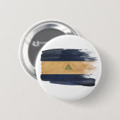 Nicaragua-Flagge Button (Vorne & Hinten)
