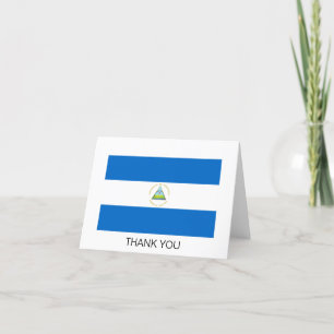 Nicaragua-Flagge Dankeskarte